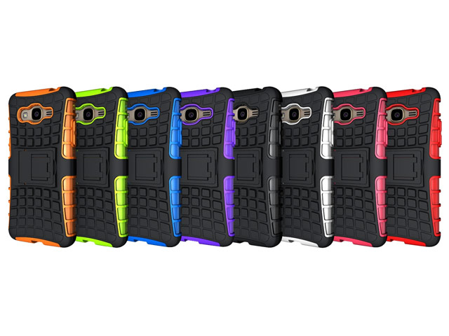 Чехол Yotrix Shockproof case для Samsung Galaxy J2 Prime (красный, пластиковый)