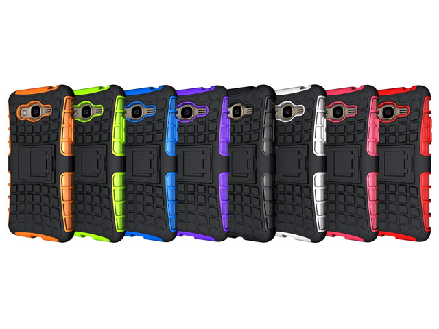 Чехол Yotrix Shockproof case для Samsung Galaxy J2 Prime (розовый, пластиковый)