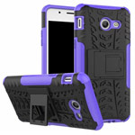 Чехол Yotrix Shockproof case для Samsung Galaxy J3 2017 (фиолетовый, пластиковый)