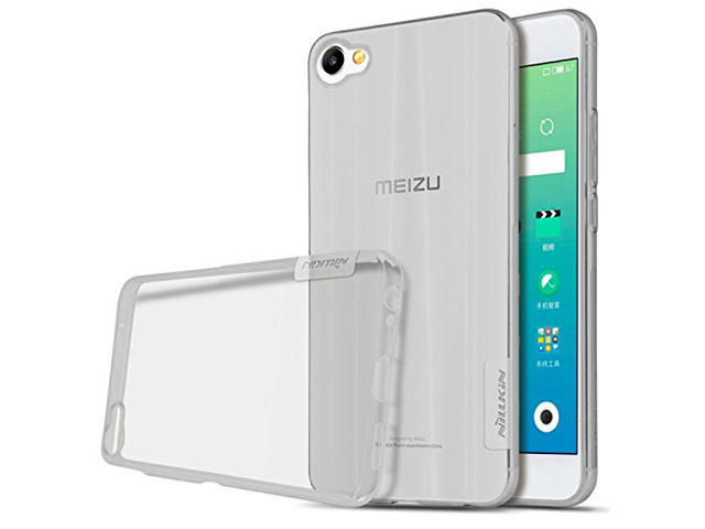 Чехол Nillkin Nature case для Meizu M3X (серый, гелевый)