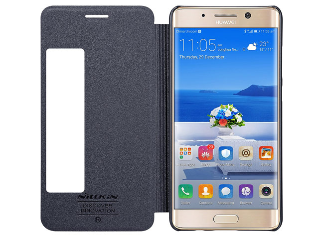 Чехол Nillkin Sparkle Leather Case для Huawei Mate 9 pro (темно-серый, винилискожа)