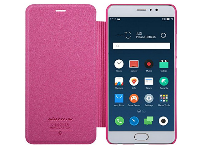 Чехол Nillkin Sparkle Leather Case для Meizu Pro 6 plus (розовый, винилискожа)