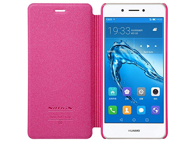 Чехол Nillkin Sparkle Leather Case для Huawei Enjoy 6S (розовый, винилискожа)