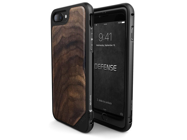 Чехол X-doria Defense Lux для Apple iPhone 7 plus (Walnut, маталлический)