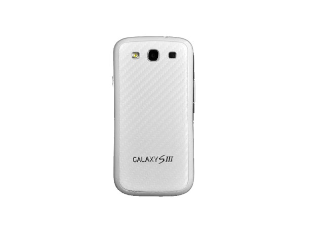 Чехол Yotrix BackCover для Samsung Galaxy S3 i9300 (карбон, белый)