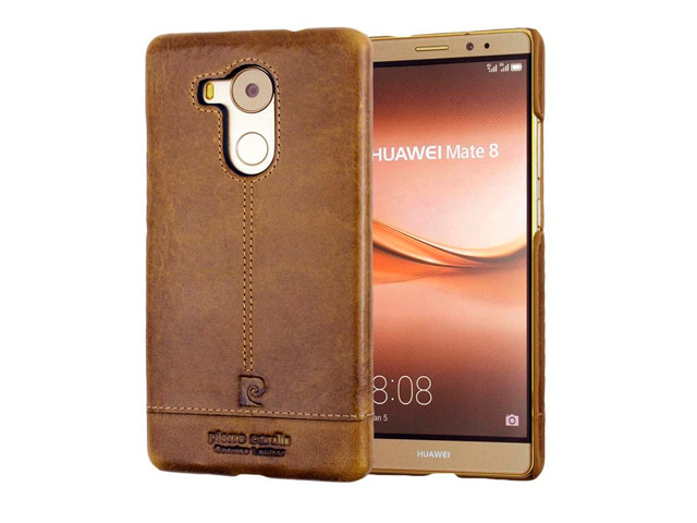 Чехол Pierre Cardin Slim Back Cover для Huawei Mate 8 (коричневый, кожаный)