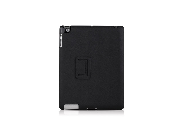 Чехол Odoyo AirCoat Folio Case для Apple iPad 2/new iPad (черный, кожанный)