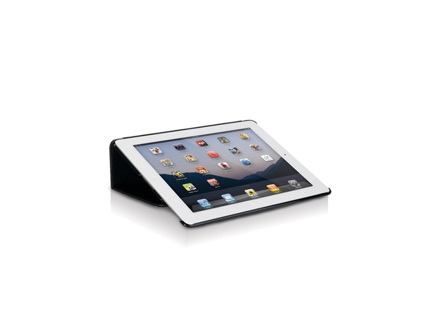 Чехол Odoyo AirCoat Folio Case для Apple iPad 2/new iPad (черный, кожанный)