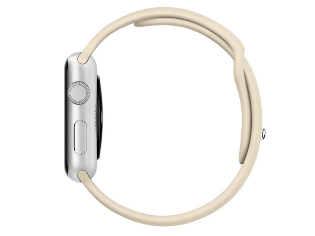 Ремешок для часов Synapse Sport Band для Apple Watch (38 мм, светло-серый, силиконовый)