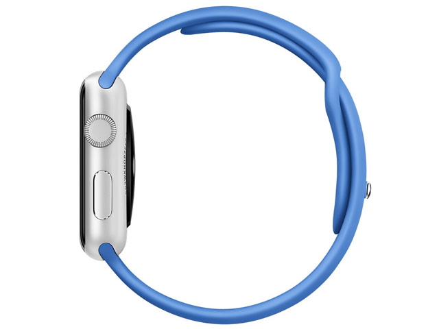 Ремешок для часов Synapse Sport Band для Apple Watch (38 мм, светло-синий, силиконовый)