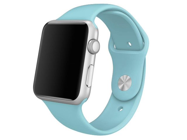 Ремешок для часов Synapse Sport Band для Apple Watch (38 мм, светло-голубой, силиконовый)