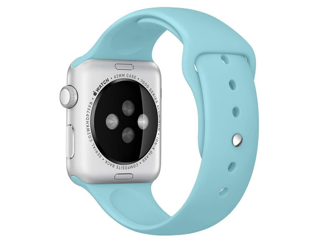 Ремешок для часов Synapse Sport Band для Apple Watch (38 мм, светло-голубой, силиконовый)