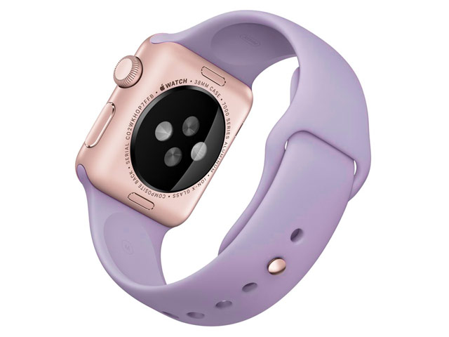 Ремешок для часов Synapse Sport Band для Apple Watch (38 мм, лиловый, силиконовый)