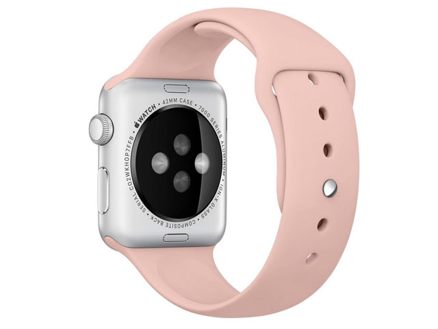 Ремешок для часов Synapse Sport Band для Apple Watch (38 мм, светло-розовый, силиконовый)