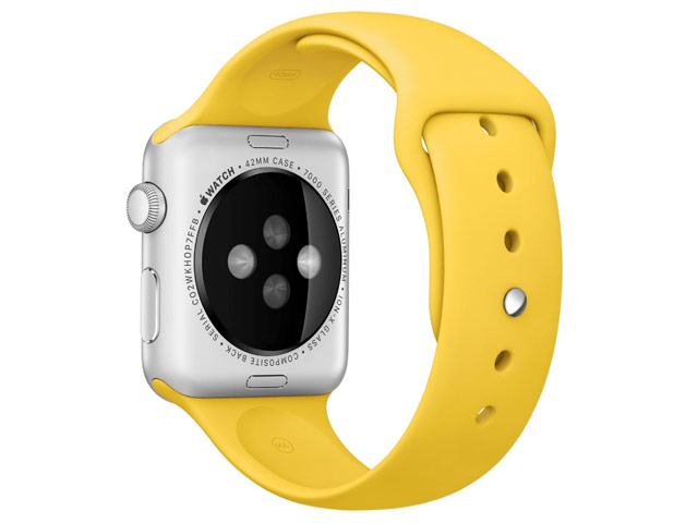 Ремешок для часов Synapse Sport Band для Apple Watch (42 мм, желтый, силиконовый)
