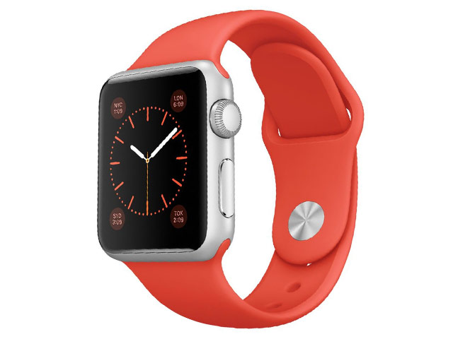 Ремешок для часов Synapse Sport Band для Apple Watch (42 мм, светло-оранжевый, силиконовый)