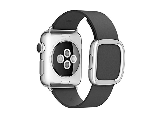 Ремешок для часов Synapse Modern Buckle для Apple Watch (42 мм, черный, кожаный)