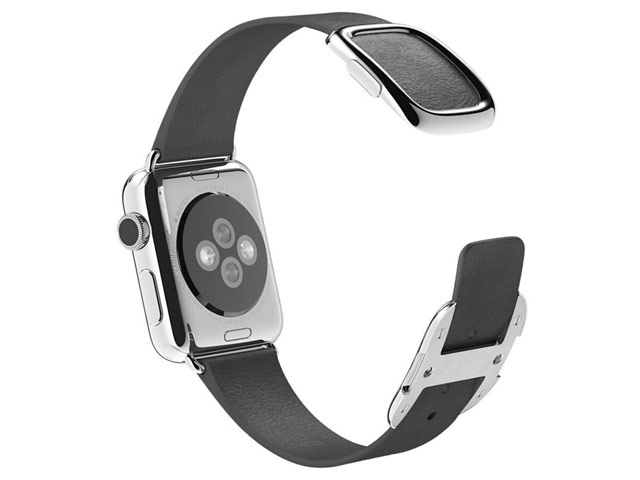 Ремешок для часов Synapse Modern Buckle для Apple Watch (42 мм, черный, кожаный)