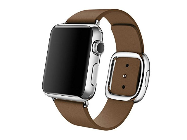 Ремешок для часов Synapse Modern Buckle для Apple Watch (42 мм, коричневый, кожаный)