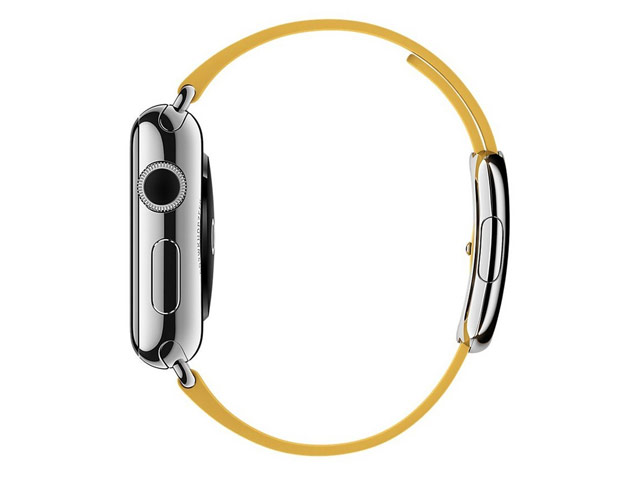 Ремешок для часов Synapse Modern Buckle для Apple Watch (42 мм, желтый, кожаный)