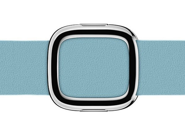 Ремешок для часов Synapse Modern Buckle для Apple Watch (42 мм, голубой, кожаный)