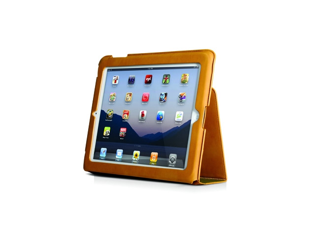 Чехол Odoyo SlimCoat Soft Folio Case для Apple iPad 2/new iPad (зеленый/бежевый, кожанный)