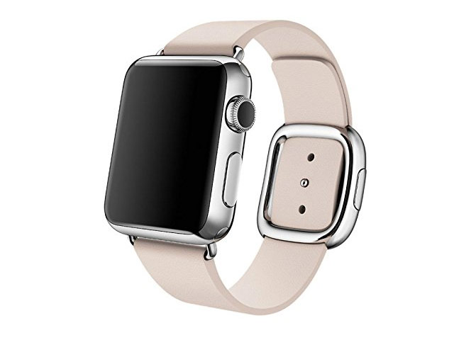 Ремешок для часов Synapse Modern Buckle для Apple Watch (38 мм, розовый, кожаный)