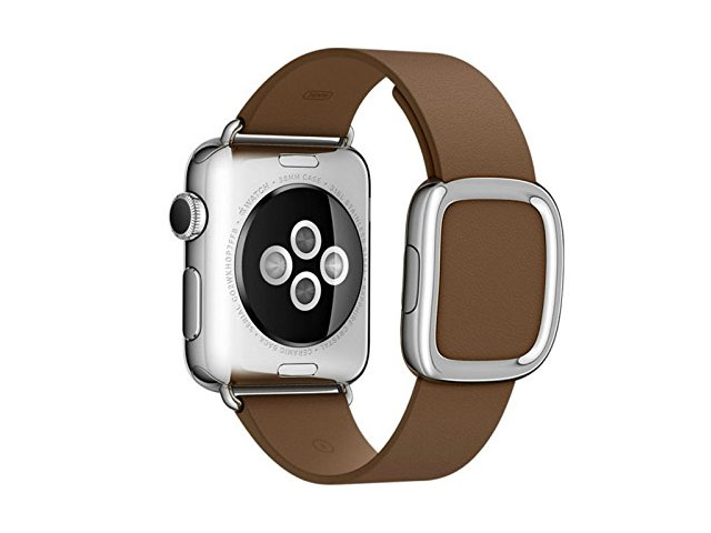 Ремешок для часов Synapse Modern Buckle для Apple Watch (38 мм, коричневый, кожаный)