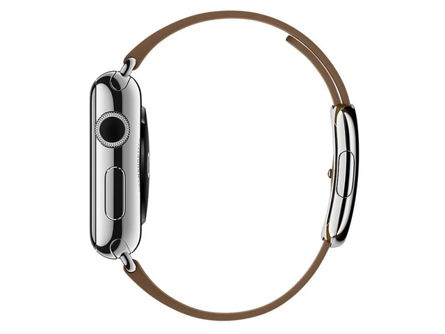 Ремешок для часов Synapse Modern Buckle для Apple Watch (38 мм, коричневый, кожаный)