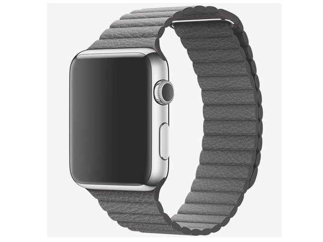 Ремешок для часов Synapse Leather Loop для Apple Watch (42 мм, серый, кожаный)