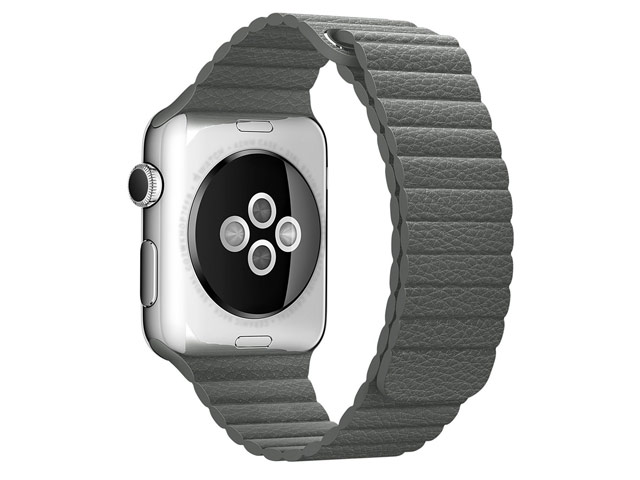 Ремешок для часов Synapse Leather Loop для Apple Watch (42 мм, серый, кожаный)