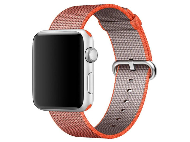 Ремешок для часов Synapse Woven Nylon для Apple Watch (38 мм, оранжевый, нейлоновый)