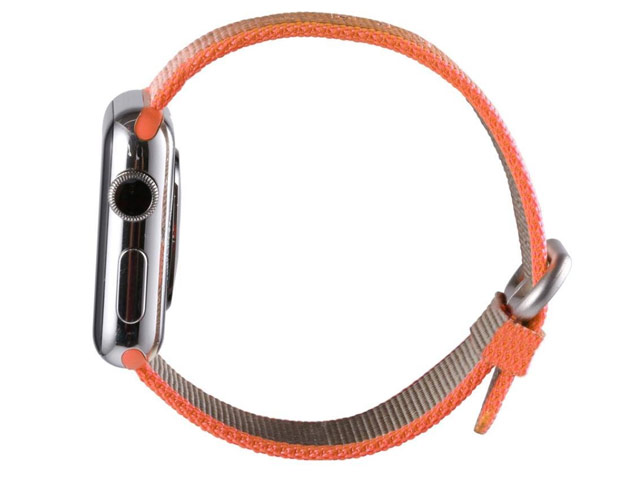 Ремешок для часов Synapse Woven Nylon для Apple Watch (38 мм, оранжевый, нейлоновый)