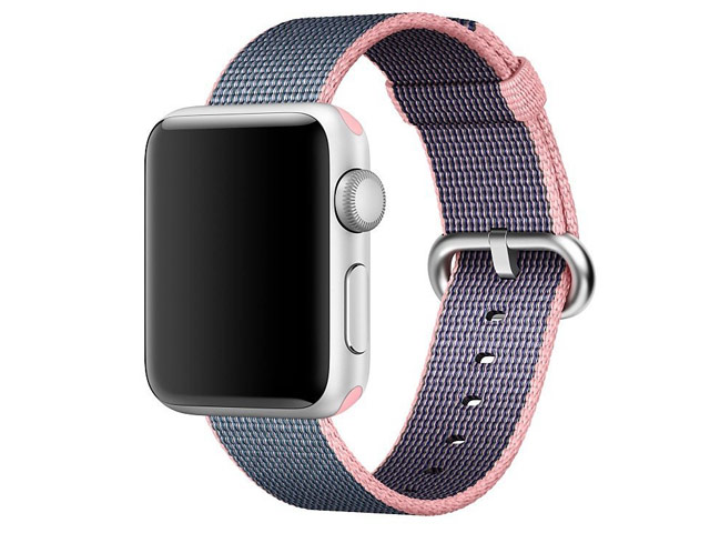 Ремешок для часов Synapse Woven Nylon для Apple Watch (38 мм, синий/розовый, нейлоновый)