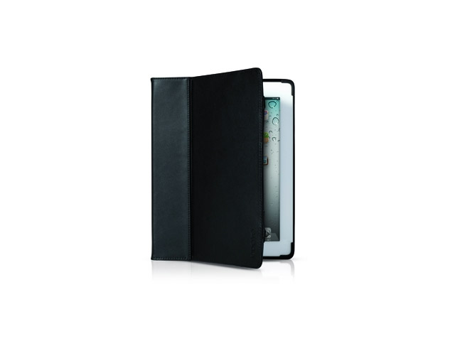 Чехол Odoyo Genuine Leather Folio Case для Apple iPad 2/new iPad (черный, кожанный)