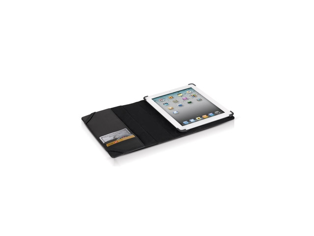 Чехол Odoyo Genuine Leather Folio Case для Apple iPad 2/new iPad (черный, кожанный)