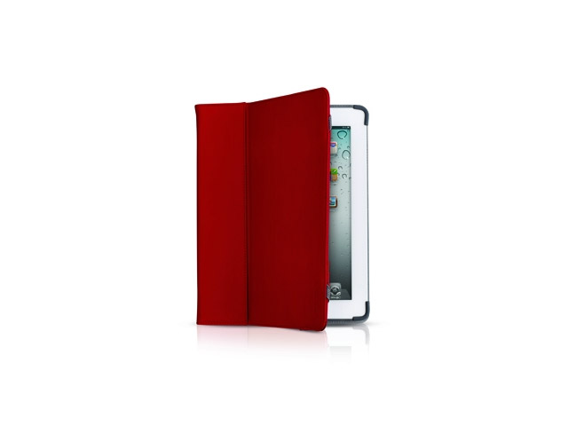 Чехол Odoyo Genuine Leather Folio Case для Apple iPad 2/new iPad (красный, кожанный)