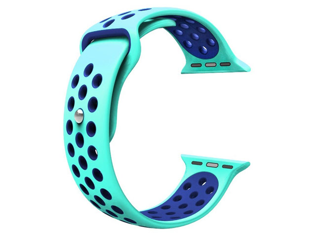 Ремешок для часов Synapse Sport Dotted Band для Apple Watch (42 мм, голубой/синий, силиконовый)