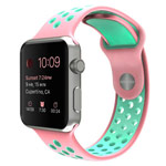 Ремешок для часов Synapse Sport Dotted Band для Apple Watch (42 мм, розовый/голубой, силиконовый)