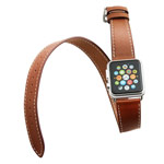 Ремешок для часов Kakapi Double Tour Band для Apple Watch (42 мм, коричневый, кожаный)