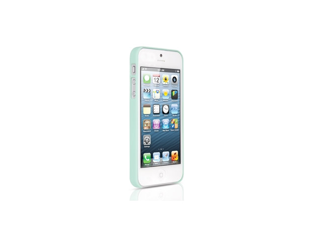 Чехол Odoyo Slim Edge Pastel Case для Apple iPhone 5 (зеленый, гелевый)