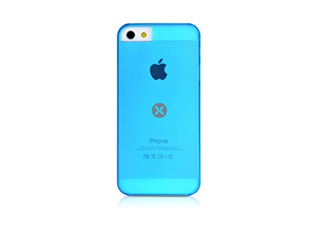 Чехол Dexim Mi & Fashion Case для Apple iPhone 5 (голубой, пластиковый)
