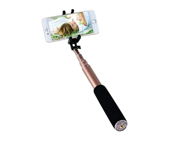Монопод Yotrix Selfie Stick универсальный (золотистый, беспроводной, 95 см)