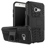 Чехол Yotrix Shockproof case для Samsung Galaxy A7 2017 (черный, пластиковый)