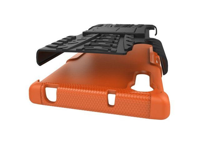 Чехол Yotrix Shockproof case для Sony Xperia XZ (оранжевый, пластиковый)