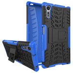 Чехол Yotrix Shockproof case для Sony Xperia XZ (синий, пластиковый)
