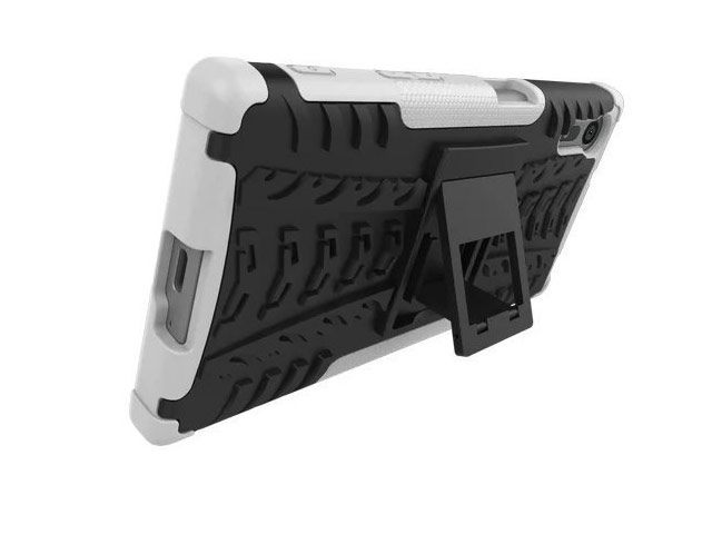 Чехол Yotrix Shockproof case для Sony Xperia XZ (белый, пластиковый)