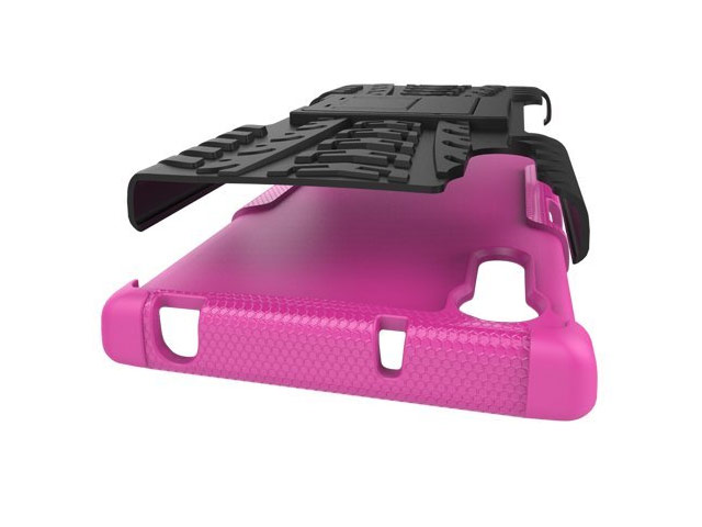 Чехол Yotrix Shockproof case для Sony Xperia XZ (розовый, пластиковый)