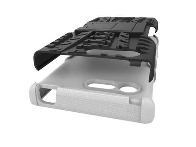 Чехол Yotrix Shockproof case для Sony Xperia X compact (белый, пластиковый)