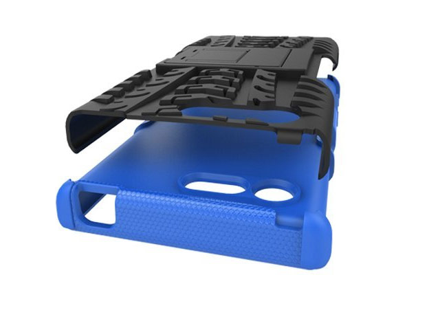 Чехол Yotrix Shockproof case для Sony Xperia X compact (синий, пластиковый)